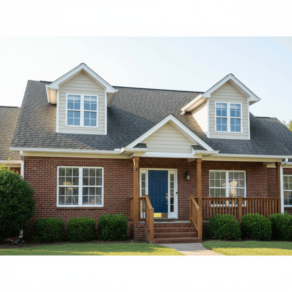Same home after professional exterior cleaning