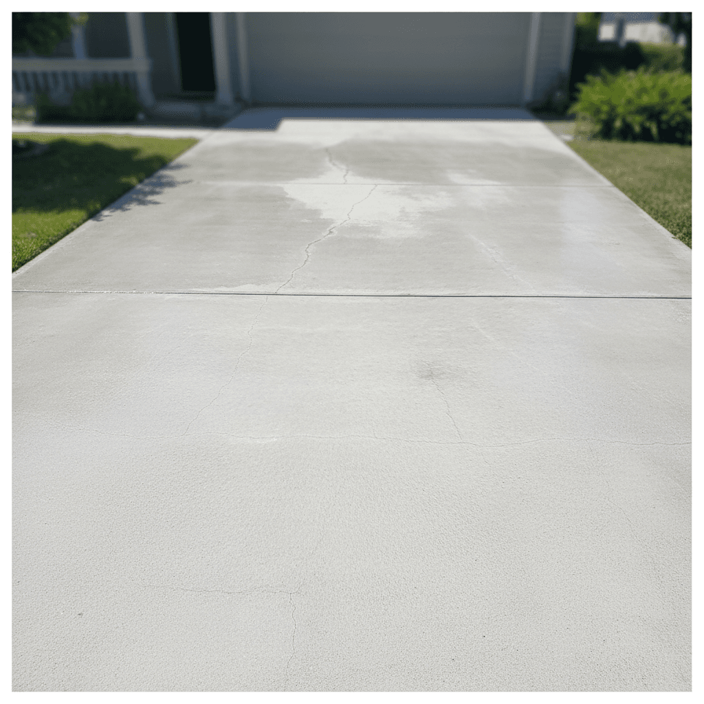 Driveway cleaned to original condition
